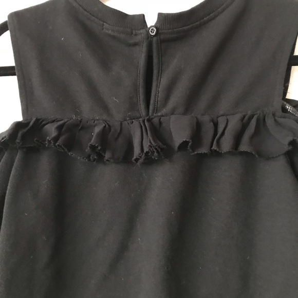 Halogen ruffle cold shoulder sweatshirt. - Picture 4 of 8
